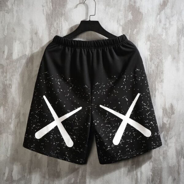 back side of the starry reflective shorts