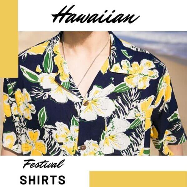 Mens hawaiian festival shirt